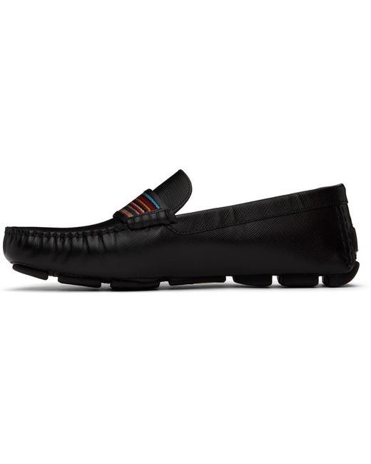 Paul Smith Black Colima Leather Loafers for men