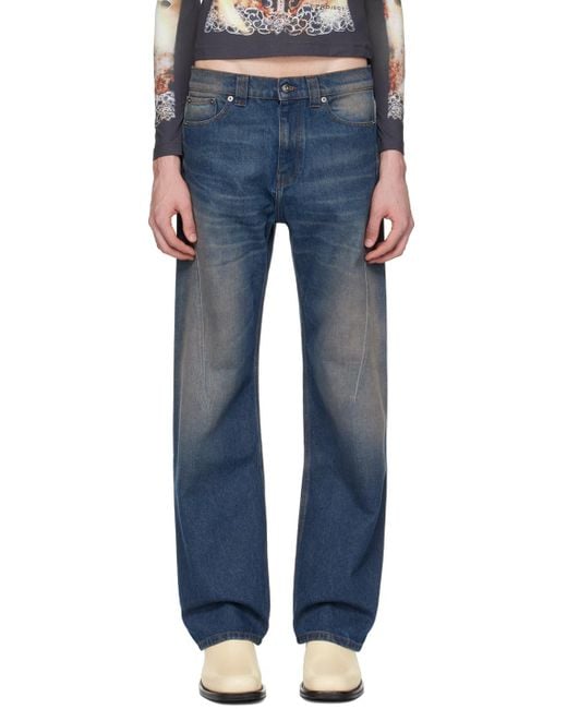 Y. Project Blue Ssense Exclusive Indigo 'paris' Best' Jeans for men