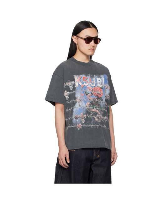 Ksubi Black Death Snake Ekcess/Rhino T-Shirt for men