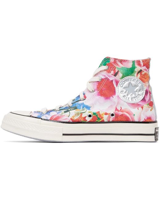 Converse キャンバス マルチカラー フローラル Chuck 70 ハイカット スニーカー メンズ カラー ピンク メンズ Lyst