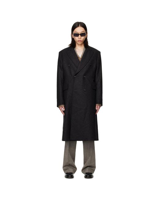 Our Legacy Black Whale Coat for men
