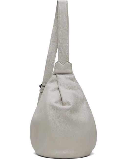 Yohji Yamamoto White Tuck Sling Small Bag