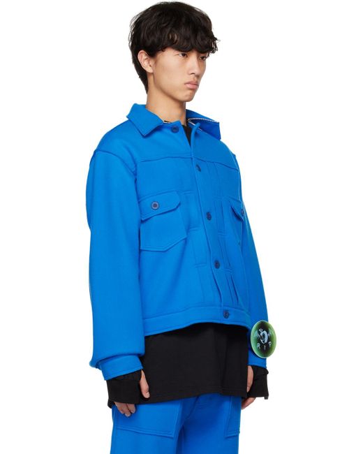 99% Is Blue Pin Jacket for men