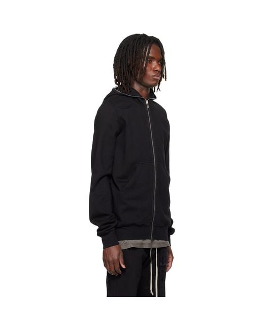 Rick Owens Black Tower Hoodie for men
