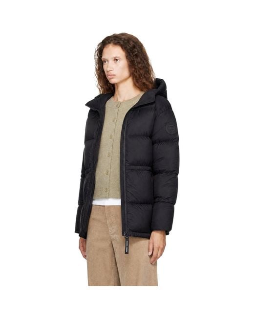 Canada Goose Black Fallon Puffer Coat