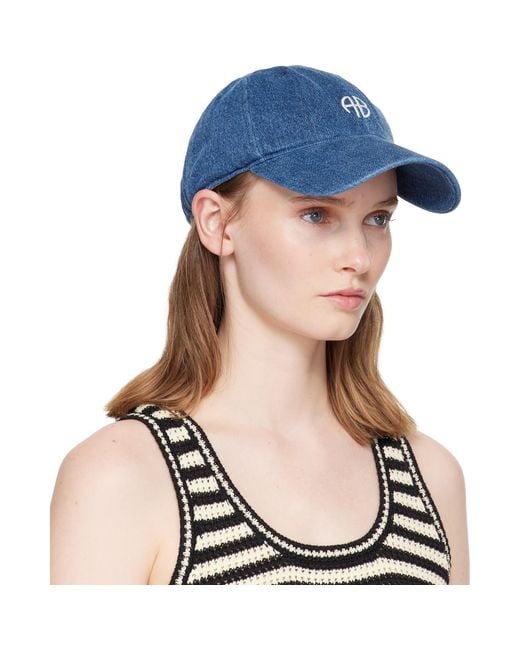 Anine Bing Blue Jeremy Baseball Cap