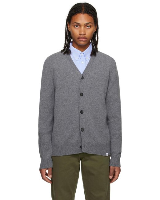 Norse Projects Gray Adam Cardigan for men