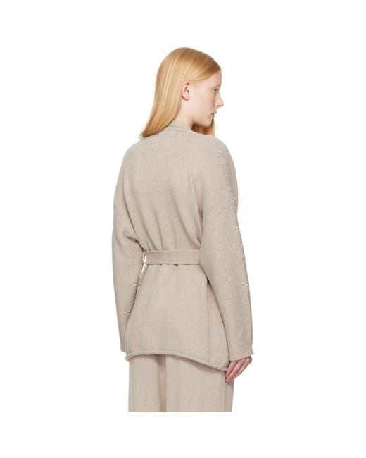 Lauren Manoogian Natural Taupe Coto Cardigan