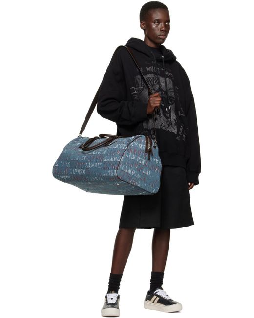 Lanvin Black Future Edition Denim Travel Bag