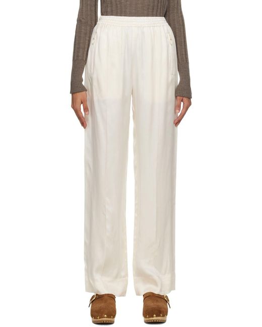 See By Chloé Off-white Pinched Seams Lounge Pants | Lyst