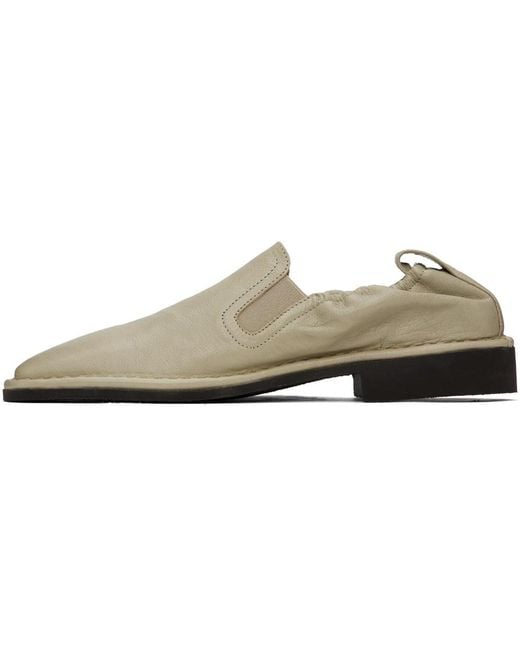 Lemaire Black Taupe Soft Loafers for men