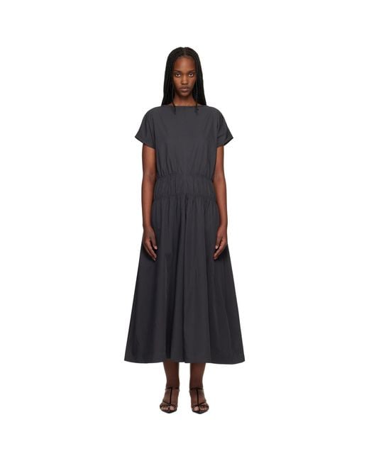 Robe Midi Simos Grise Studio Nicholson en coloris Black