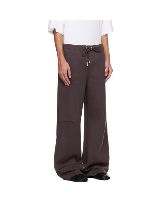 Jean Paul Gaultier Brown 'The Embossed Gaultier' Lounge Pants for men