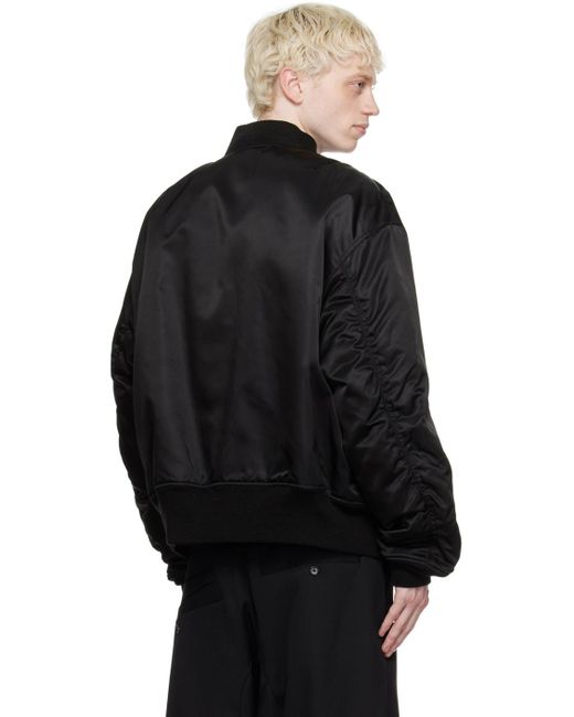 Fumito Ganryu 2-way Ma-1 Bomber Jacket in Black for Men | Lyst