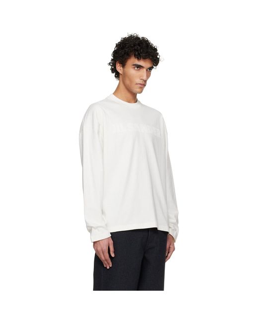 Jil Sander White Logo T-Shirt for men