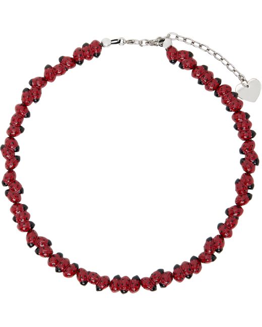 Im Sorry by Petra Collins Red Ssense Exclusive & D'Heygere Edition Ladybug Necklace