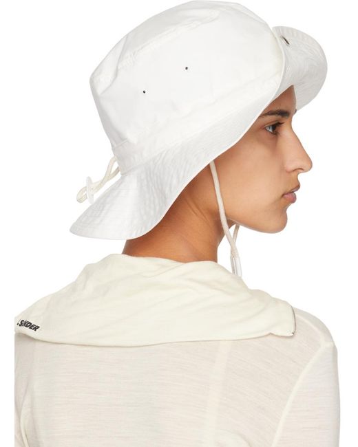 Jil Sander Off-white Button Bucket Hat
