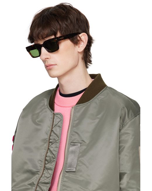 メンズ Off-White c/o Virgil Abloh ブラウン Midland サングラス Green