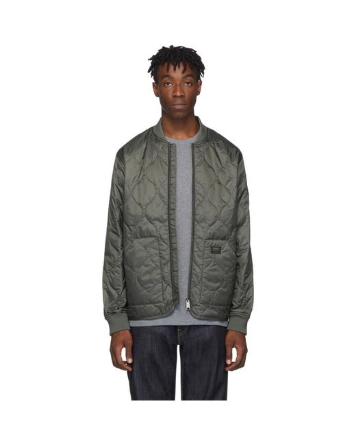 Carhartt WIP Synthetic Taupe Volta Liner Bomber Jacket for Men | Lyst  Australia