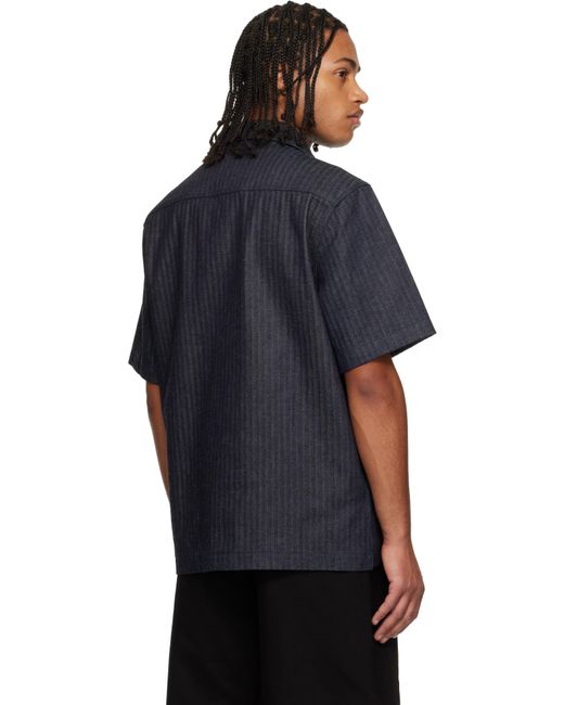 Givenchy Black Herringbone Denim Shirt for men