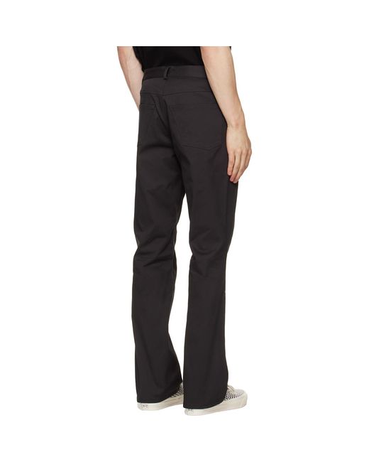 JKEEFER Black Corey Bootcut Trousers for men