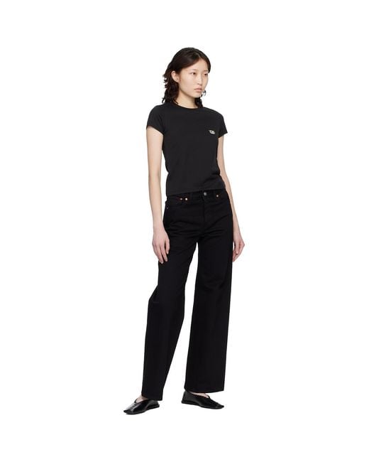 KENZO Black Paris Wild Tiger' Embroidered T-Shirt