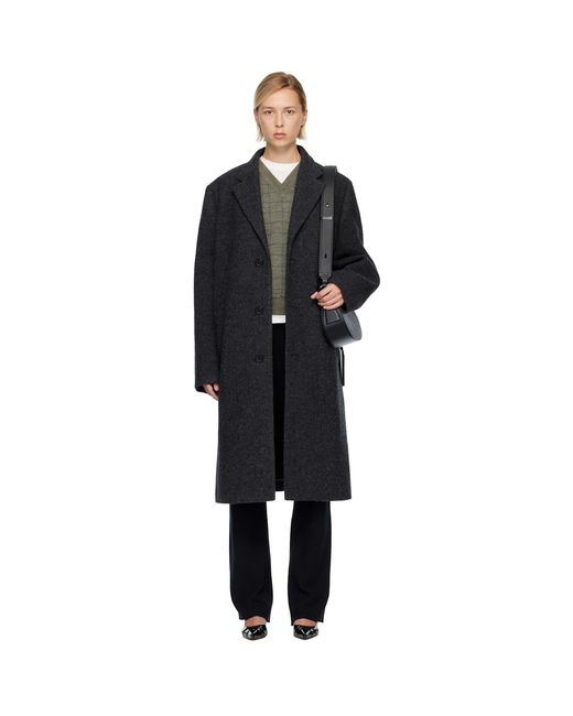 Maison Margiela Black Wool Coat