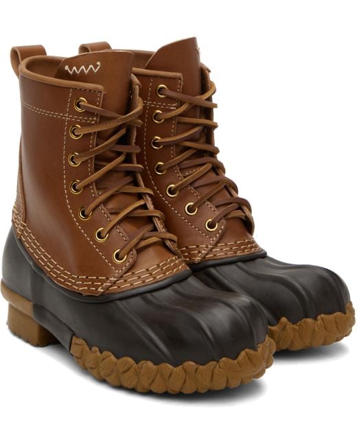 Visvim ブラウン Decoy Duck Mid-folk ブーツ Brown