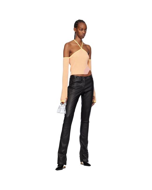 Gcds Black Pink Comma Top