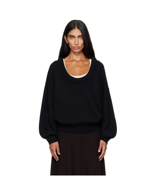 Lisa Yang Black Doria Sweater