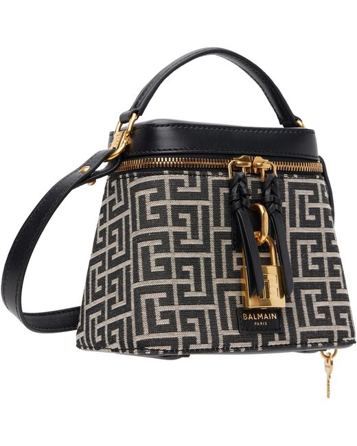 Balmain Black Pulse Vanity Bag