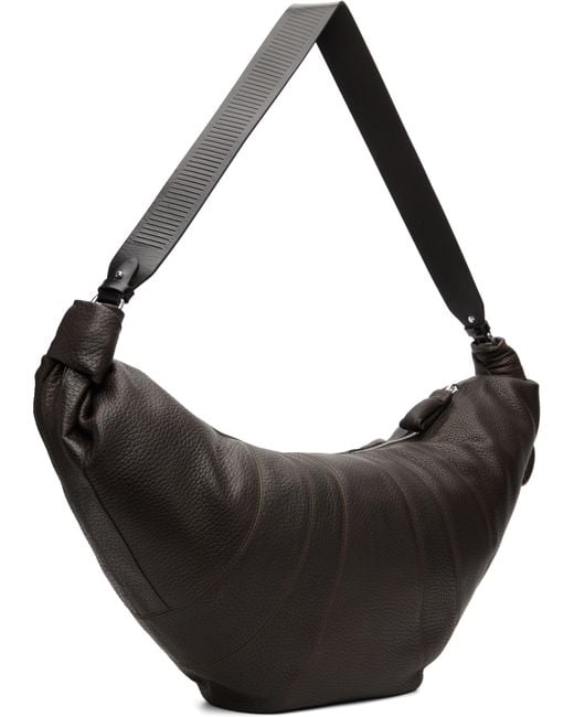 Lemaire Black Rail Belt Large Croissant Bag
