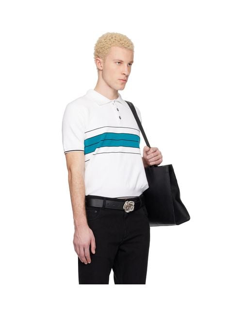 Ernest W. Baker Multicolor Striped Polo for men