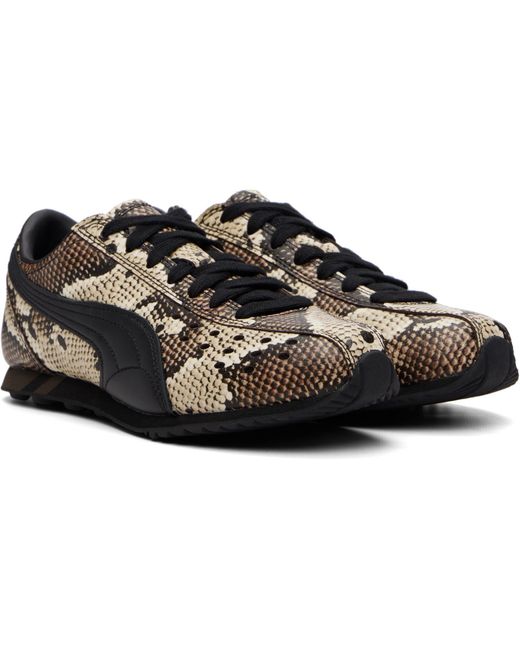 PUMA Black Sprint Snake Sneakers