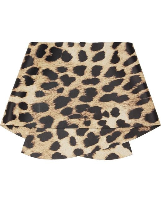 Givenchy Multicolor Leather Leopard Print Scarf
