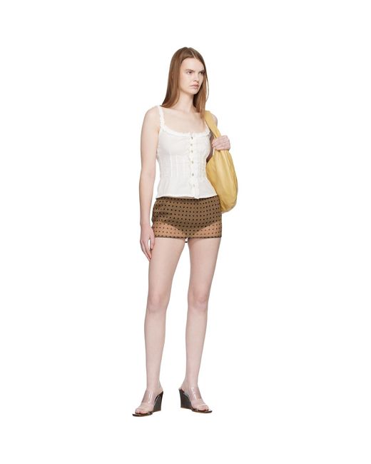 Fruity Booty White Broderie Tank Top