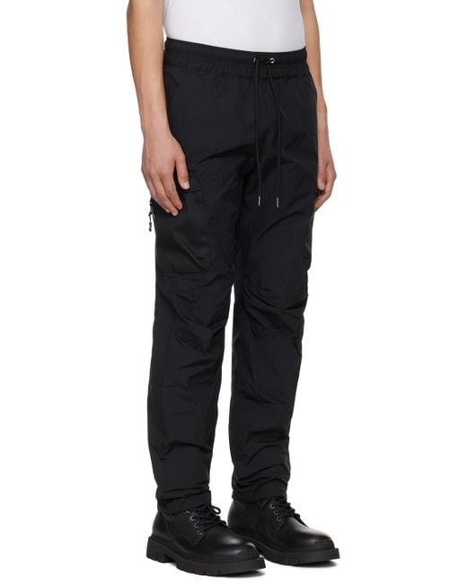 John Elliott Black Himalayan Cargo Pants for men