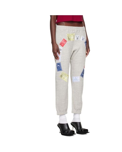STEFAN COOKE Gray Ag Spalding Edition Cb Patch Sweatpants