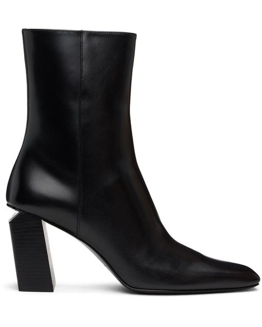 Alexander Wang Black Toni 85Mm Ankle Leather Boots