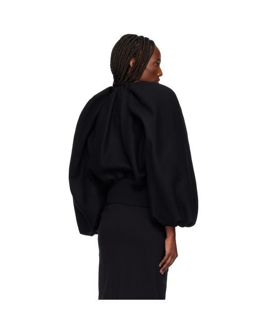 Dries Van Noten Black Constructed Wool Jacket