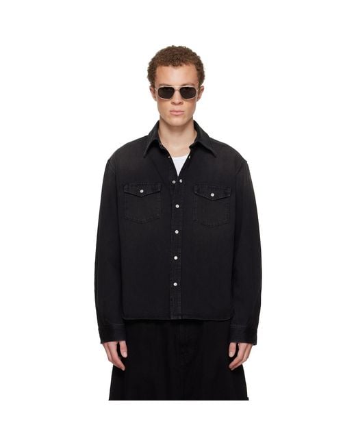 Givenchy Black Classic Denim Shirt for men