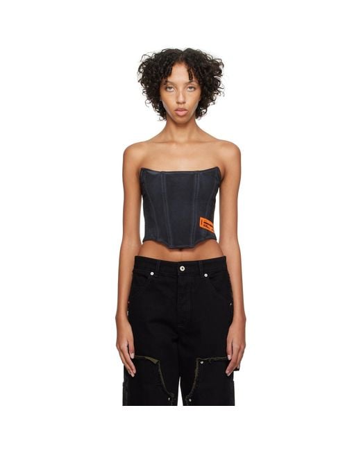 Heron Preston Black Washed Tank Top