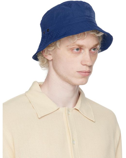 Our Legacy Blue Water-repellent Bucket Hat for men