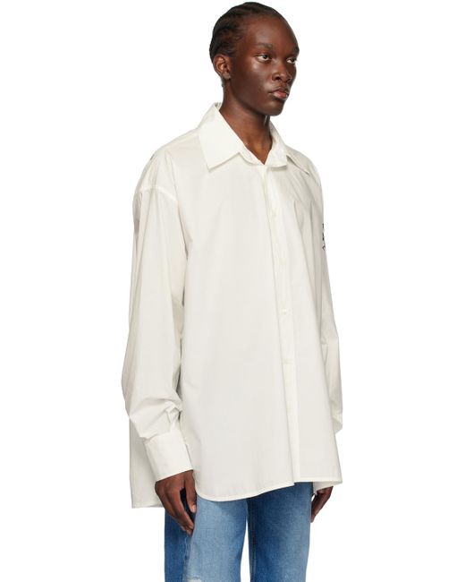 MM6 by Maison Martin Margiela Off-white Printed Shirt for men