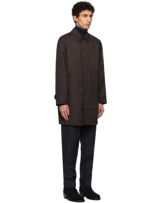 Manteau brun à col classique Nanamica pour homme en coloris Black