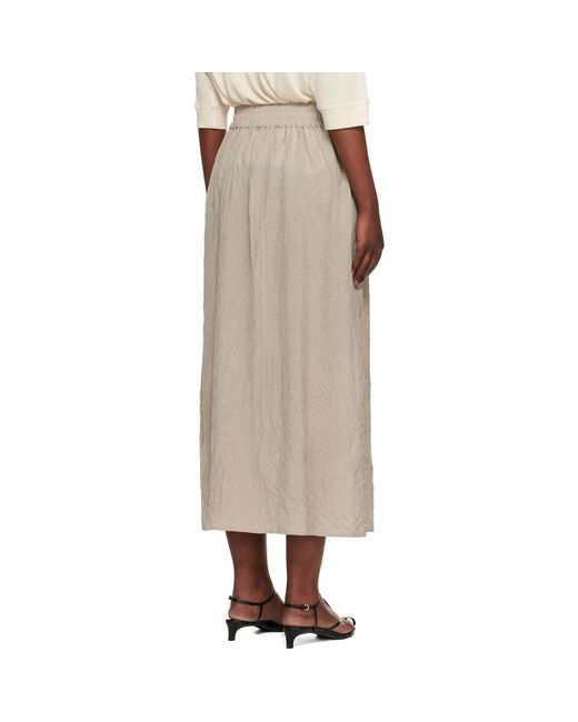 Studio Nicholson Natural Oates Midi Skirt