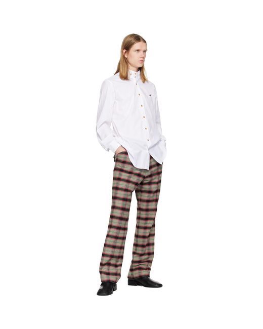 Vivienne Westwood White Two Button Krall Shirt for men