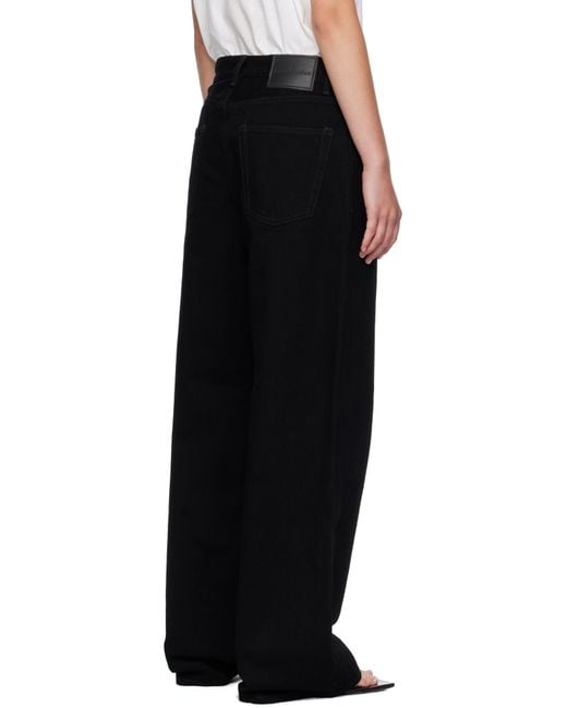 Acne Black Loose Fit 1981 Jeans