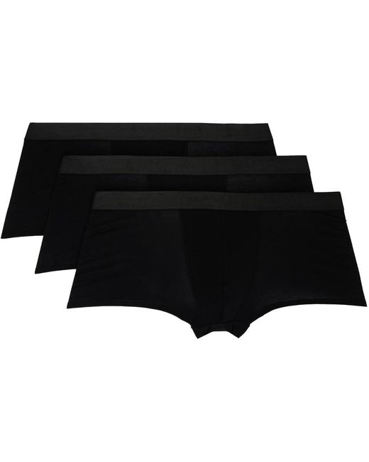 CDLP Black Three-Pack Boxer Briefs for men