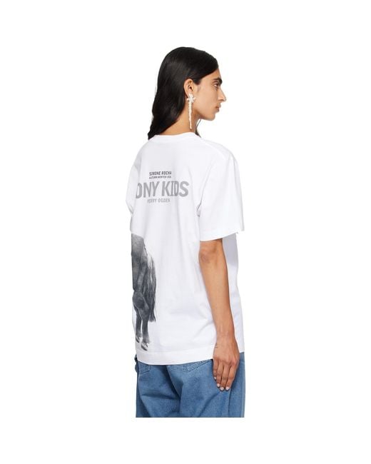 Simone Rocha White 'Pony Kid' Print T-Shirt